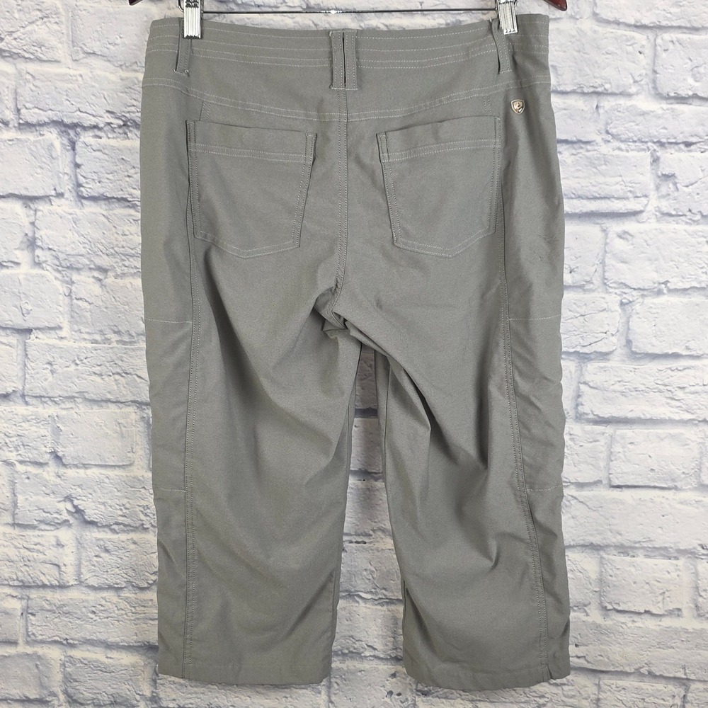 Kuhl Trekr Kapri Women Gray Outdoor Hiking Stretch Capri Pants Size 10 32X19 - Picture 3 of 9